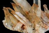 Tangerine Quartz Crystal Cluster - Madagascar #58873-4